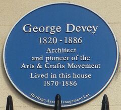 George Devey Blue Plaque, Pelham Crescent